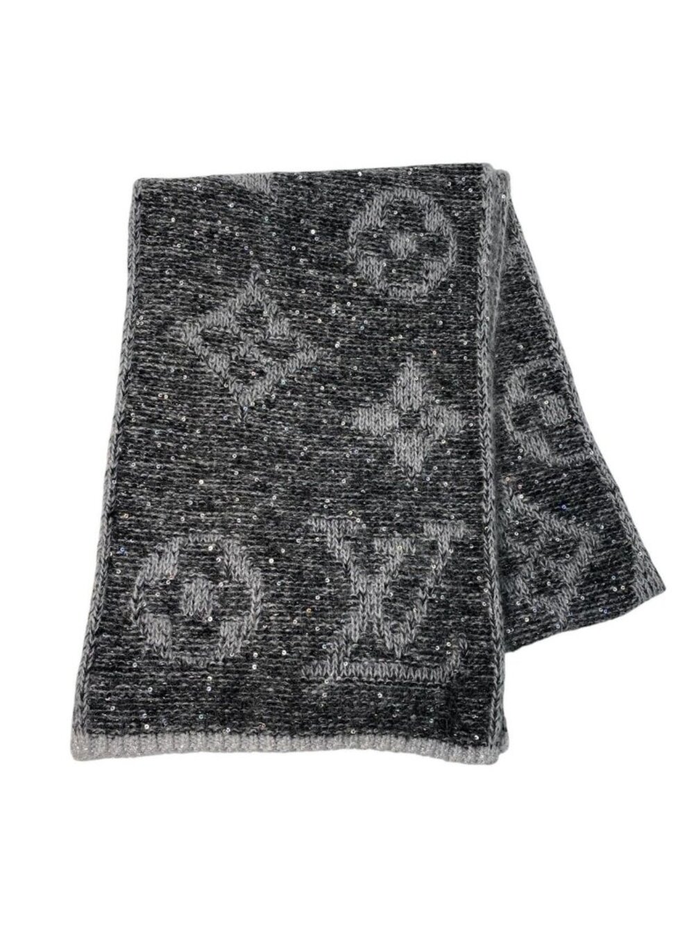Louis Vuitton Echarpe Monogram Scarf Sequins